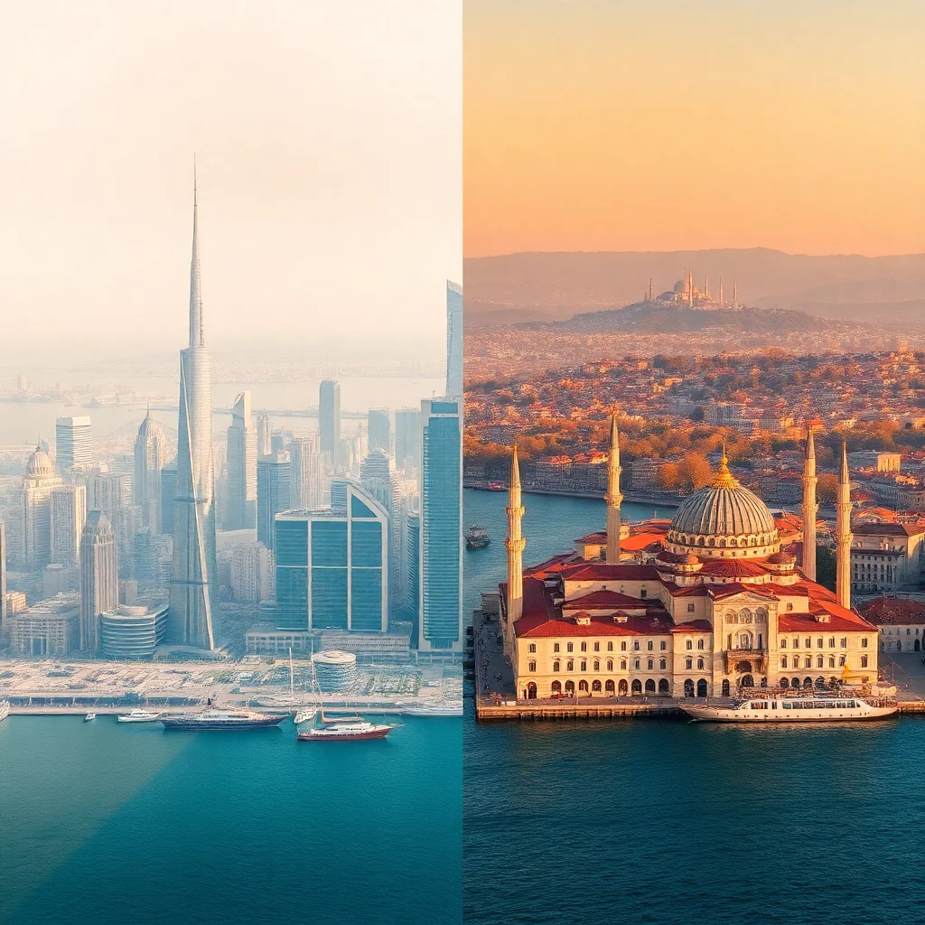 Carte météo comparative Dubaï Riyad Istanbul Kuala Lumpur pour planifier la hijrah